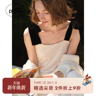 gelato pique秋冬女睡裙蝴蝶结缎带吊带连衣裙PWCO244249