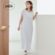 连衣裙PWCO254355 女睡裙纯色宽松棉质无袖 gelato pique25秋冬新品