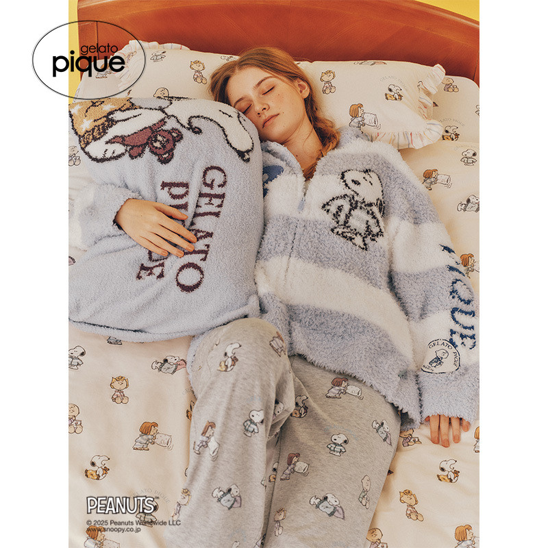 gelato pique25秋冬新品枕套半边绒史努比联名睡眠床品PSGG255844