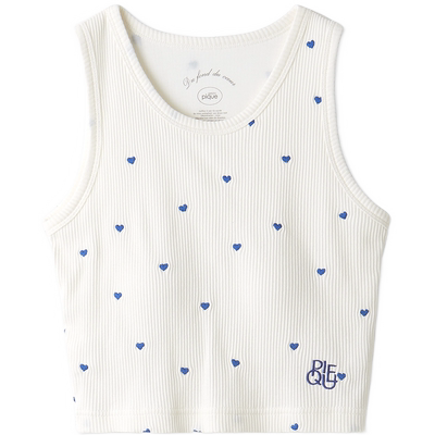 gelatopiqu舒适爱心无袖背心