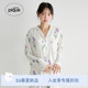 衬衫 女睡衣郁金香满印长袖 居家PWCT261298 pique26春夏新品 gelato