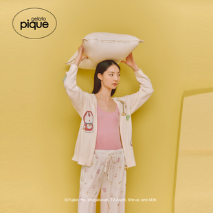 连帽开衫 女哆啦A梦提花长袖 PWNT254006 pique25秋冬新品 gelato