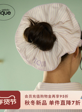 gelato pique25秋冬新品女4色多样荷叶边大肠发圈发饰PWGA254345