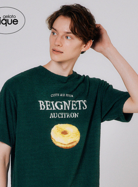 gelato pique春夏男女同款睡衣甜甜圈短袖套头衫PHNT241915