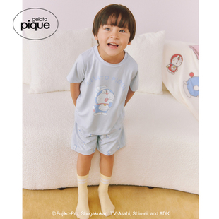 睡衣PKCT254408 儿童哆啦A梦联名印花短袖 gelato pique25秋冬新品