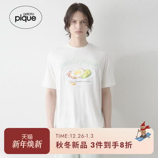 睡衣荷包蛋短袖 男女同款 T恤PHCT254931 pique25秋冬新品 gelato