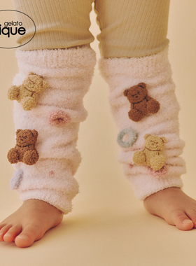gelato pique秋冬婴儿袜子小熊麦片护腿暖腿袜套PBGS244731