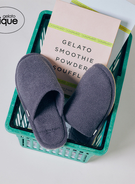 gelato pique春夏男女同款拖鞋薄半边绒纯色拖鞋PMGS241956
