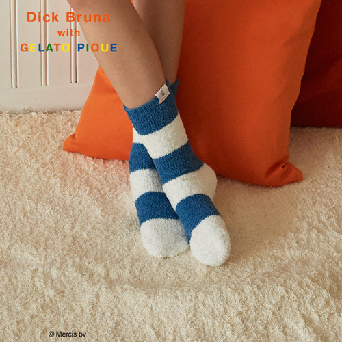 gelatopique半边绒米菲兔地板袜