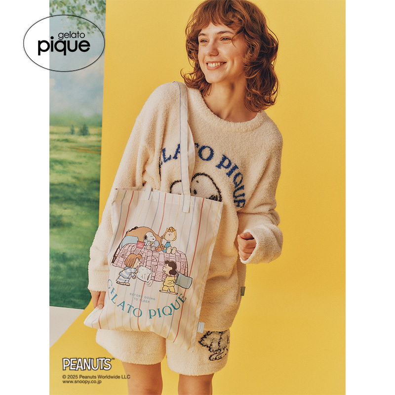 gelato pique25秋冬新品帆布袋史努比联名单肩手提袋PWGB255676