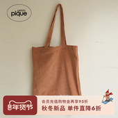 gelato pique25秋冬新品 灯芯绒撞色字母单肩手提袋PWGB254702