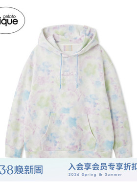 gelato pique26春夏新品男睡衣山本宽斋晕染彩色卫衣PMCT261236