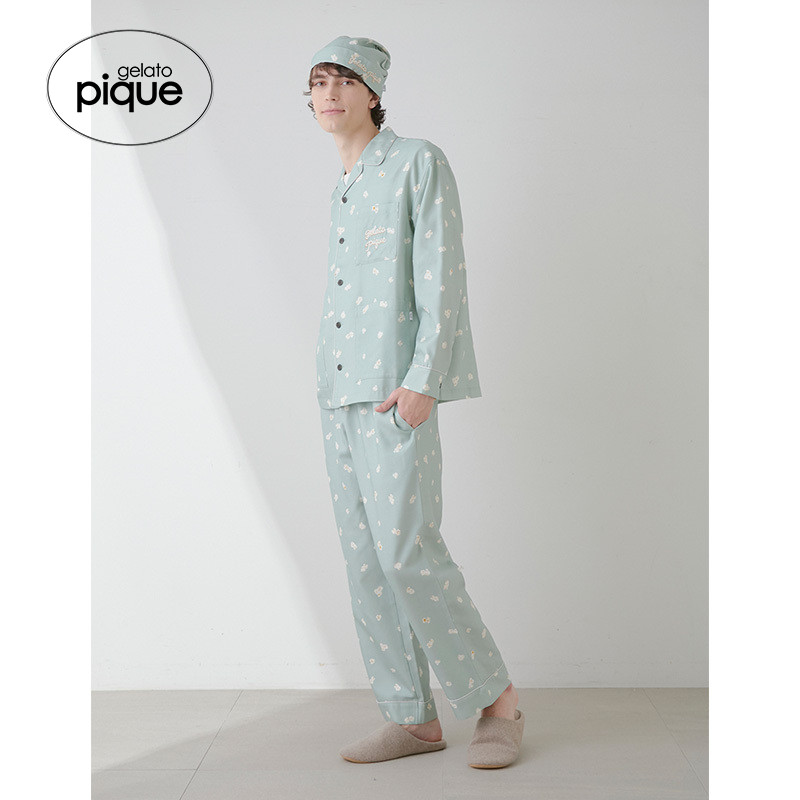 gelato pique春夏男女同款睡裤爆米花长裤居家PMFP251919