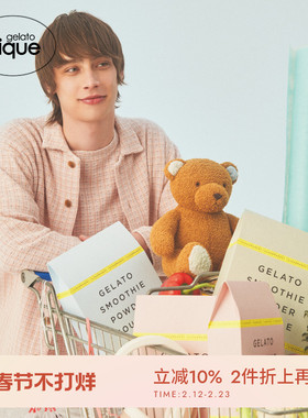 gelato pique春夏男女同款睡衣彩色格纹长袖衬衫PHNT241953