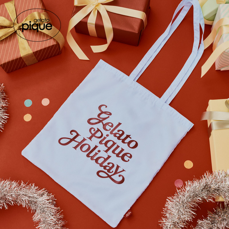 gelato pique25秋冬新品女帆布袋字母单肩手提袋圣诞PWGB255660
