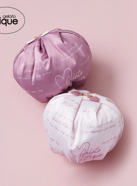 gelato pique春夏女收纳包情人节字母缎面化妆包PWGB241652