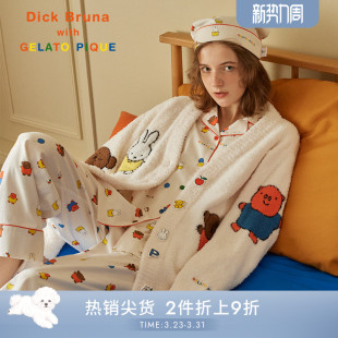 PWFT244200 衬衫 gelato pique秋冬女睡衣米菲兔联名长袖