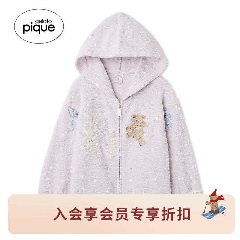 gelato pique26春夏新品大童睡衣半边绒洗涤动物连帽衫PJNT261498,童装/婴儿装/亲子装,家居服上装,淘宝优惠券,粉丝福利购,淘宝优惠卷