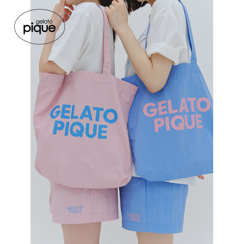 gelato pique春夏女包袋纯色字母手提单肩托特包PWGB242619