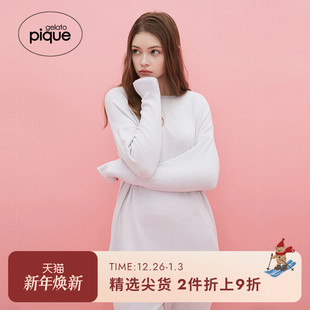 PWCT244311 套头衫 gelato pique秋冬女睡衣纯色雪系列长袖