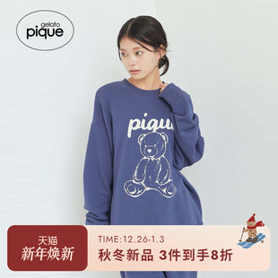 套头衫 gelato 睡衣冰淇淋长袖 男女同款 PUCT254373 pique25秋冬新品