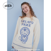 女睡衣半边绒哆啦A梦套头衫 gelato pique26春夏新品 PWNT261015