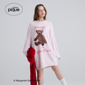 gelato pique25秋冬新品 女睡裙半边绒Steiff熊连衣裙PWNO255036