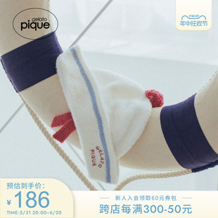 pique24春夏新品 婴儿帽子海军风翻边毛绒水手帽PBGH242624 gelato