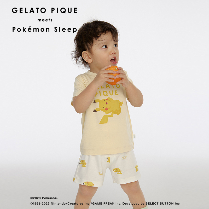 gelatopique宝可梦T恤短裤套装