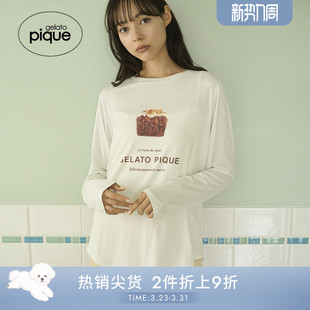 T恤睡衣PWCT254269 女甜品蛋糕马卡龙长袖 gelato pique25秋冬新品