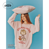 女睡衣史努比联名半边绒套头衫 gelato pique25秋冬新品 PWNT255057