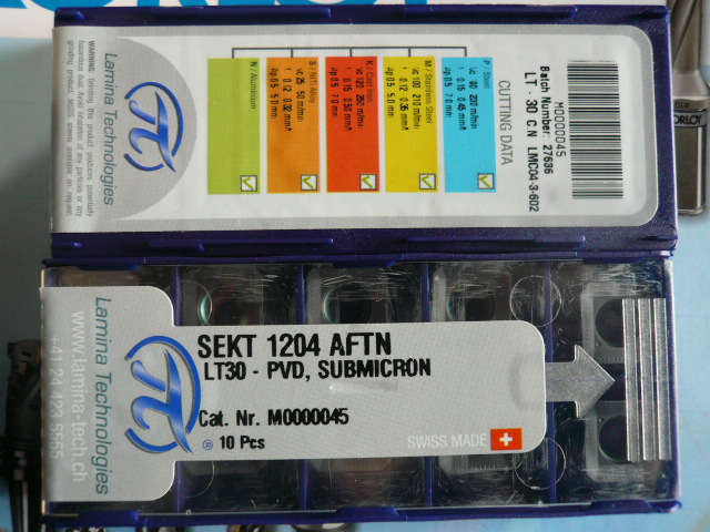 SEKT1204AFTN 瑞士/拉米钠LAMINA/铣刀片/正品.