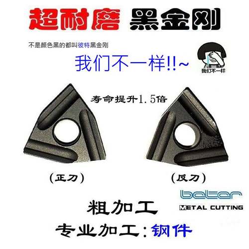 WNMG080404/080408R/L-S /数控刀片/开槽刀片/粗车神器/黑金刚