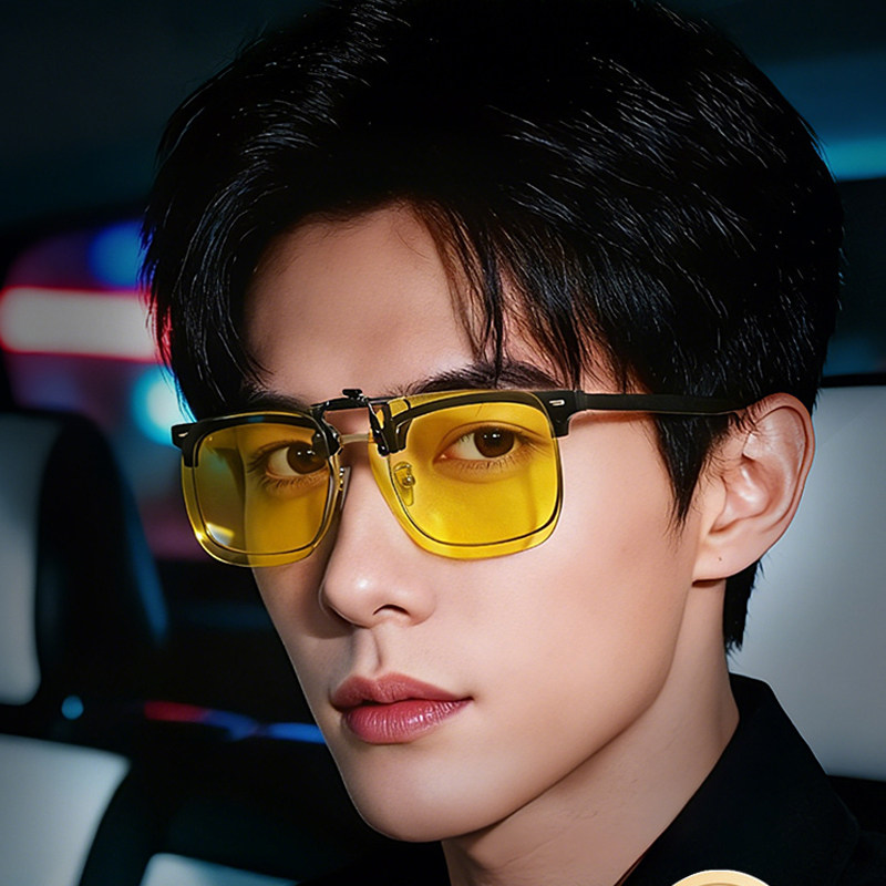 威古氏近视墨镜夹片2026新款夹式偏光太阳镜日夜两用专用变色眼镜