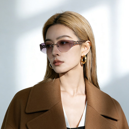 威古氏墨镜女款2026新款无框未来风/极夜星眸墨镜高级时尚太阳镜