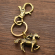 2026马年本命年挂件封侯铜生肖马铜马猴挂件钥匙扣古玩铜艺铜挂件