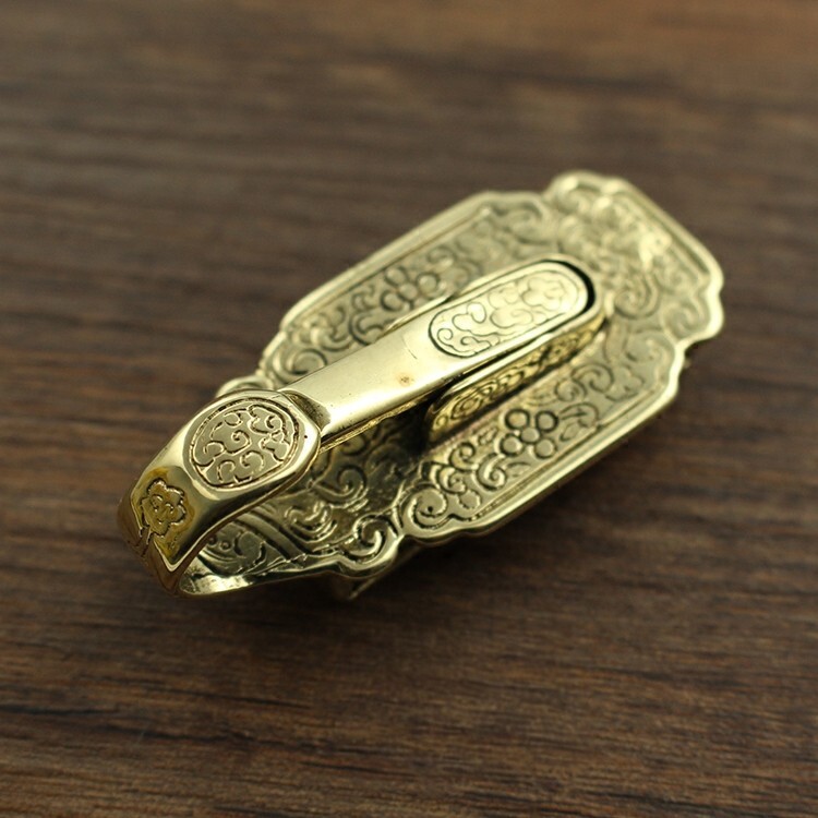 纯铜复古满清旗下衙门当差刀挂腰牌玉佩挂件黄铜复古皮带钥匙挂扣