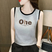 外贸出口100%纯棉无袖 女上衣 新款 背心吊带衫 宽松显瘦遮肉2025夏季
