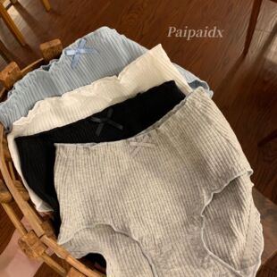 薄款 大码 女生夏季 三角裤 纯棉全棉抑菌裆女士中高腰女式 内裤 短裤