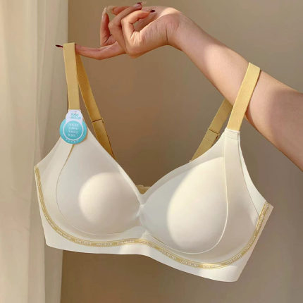 无痕奶皮内衣女生聚拢小胸显大2024新款爆款无钢圈提拉收副乳文胸