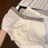 内裤 四角透气凉感平角短裤 男式 男生宽松大码 短裤 简约运动冰丝男士