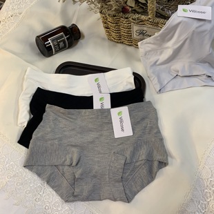莫代尔内裤 女士无痕抑菌底裆舒适女生透气亲肤平角中腰 女2025新款
