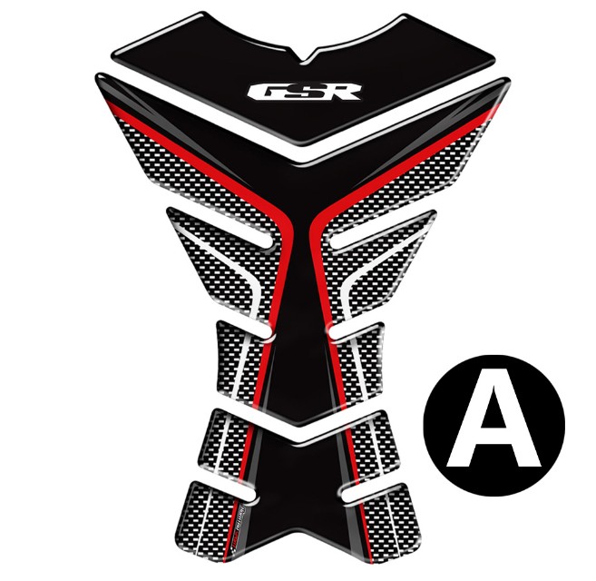 摩托车GSR250/GSR400/GSR600/GSR750油箱贴 鱼骨贴3D立体软胶贴纸