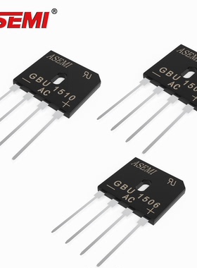 GBU1510 ASEMI品牌 首芯 整流器 GBU1506/1508 插件扁桥 原装现货