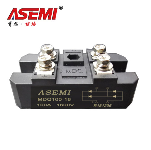 MDQ100-16 100A1600V原装现货 ASEMI单相整流模块 电机 MDQ100-12