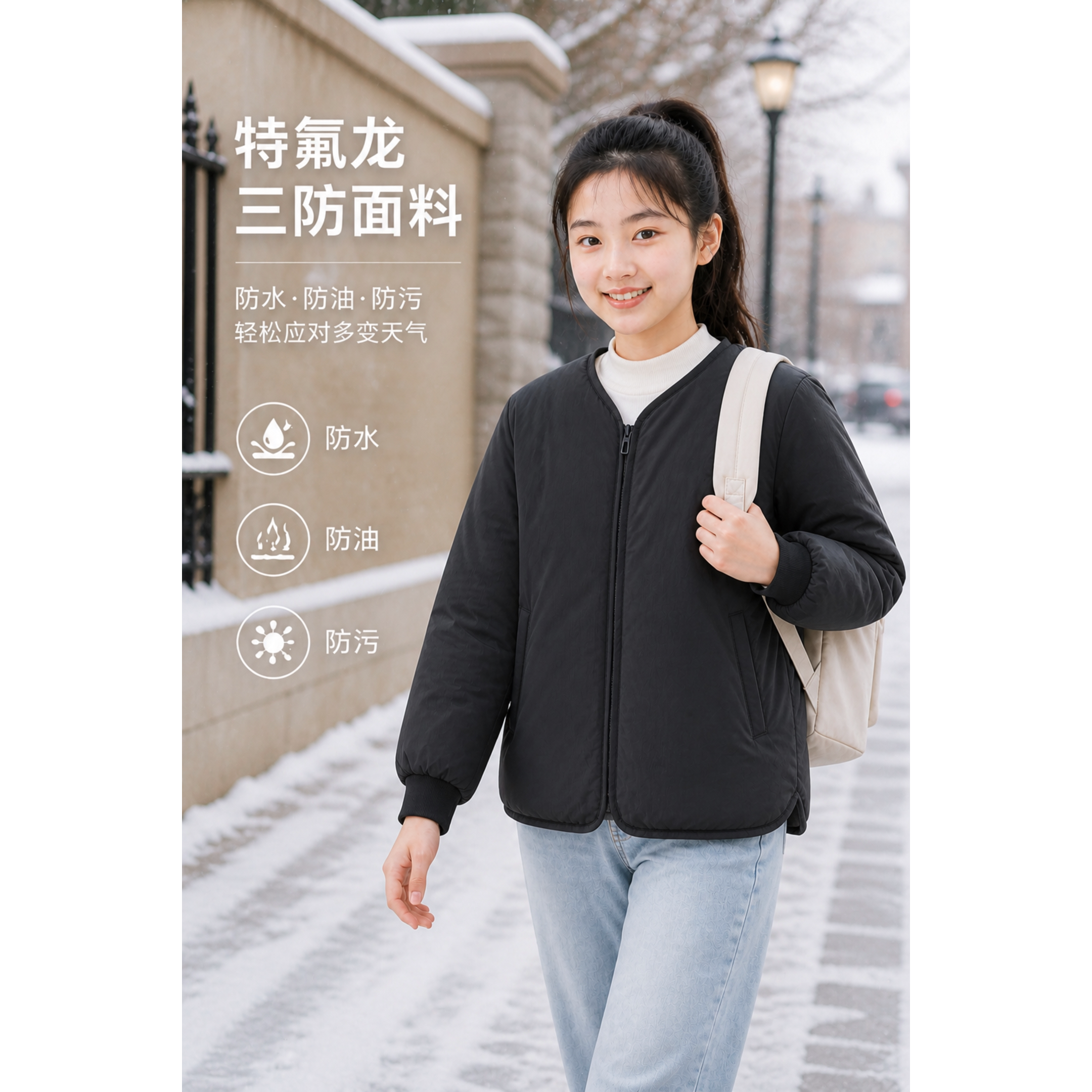 女童羽绒服内胆轻薄洋气亲子装