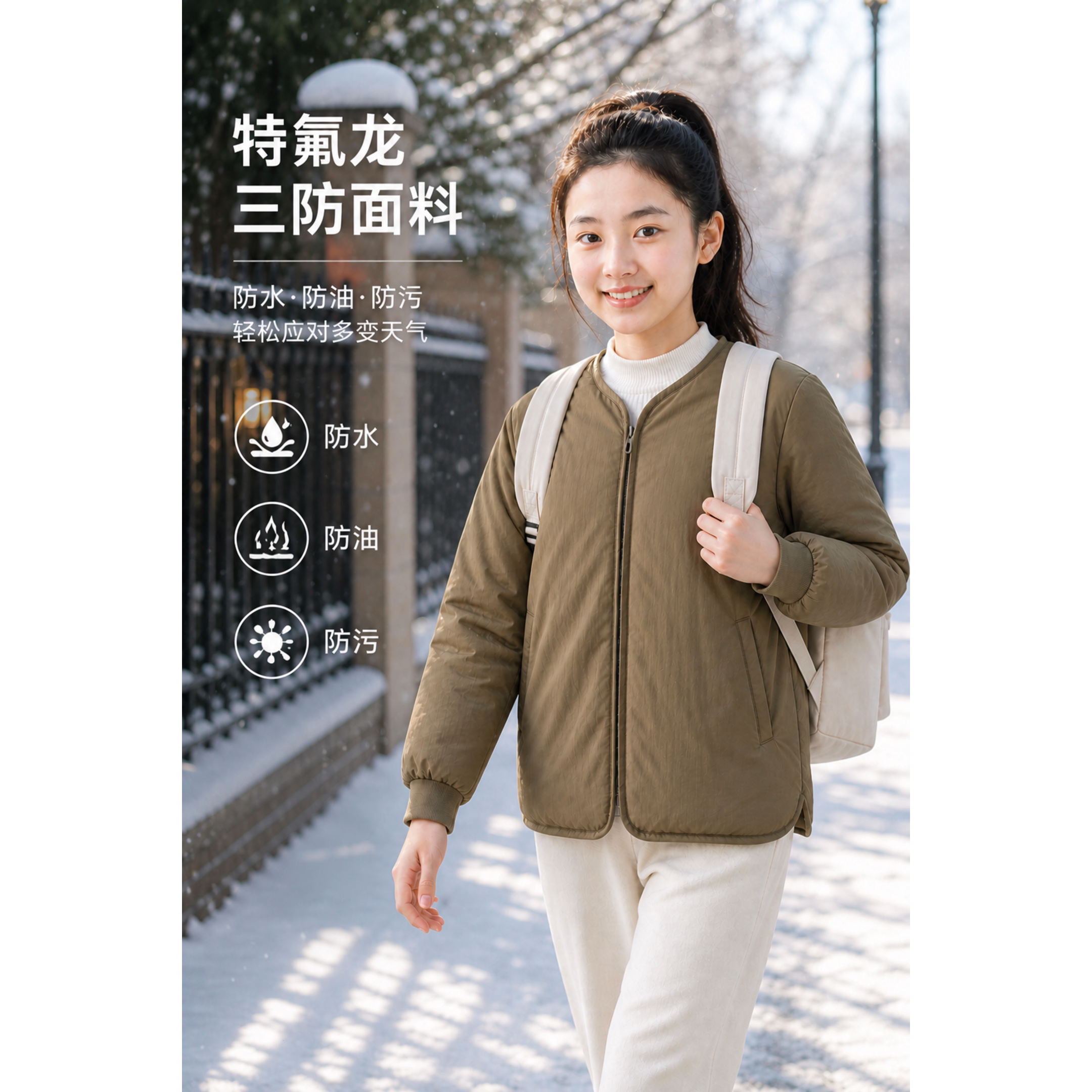 女童羽绒服内胆轻薄洋气亲子装