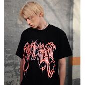 Lightning Red LOGO Revenge TEE Black 红色闪电短袖 T恤