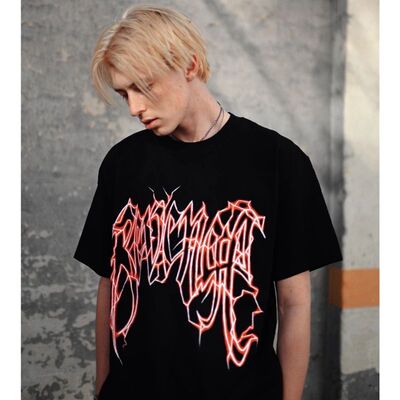 Revenge Lightning LOGO TEE Black/Red 红色闪电短袖 T恤