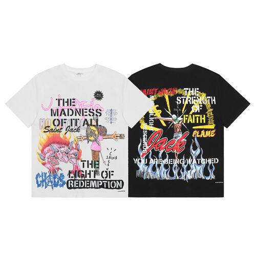 Travis Scott Utopia x St Michael 乌托邦联名圣迈克尔3A款短袖